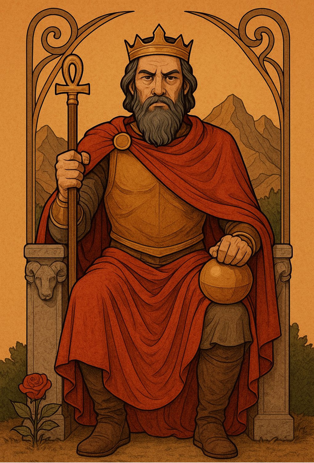 The Emperor tarot card