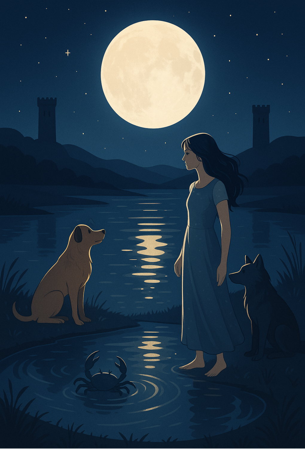 The Moon tarot card