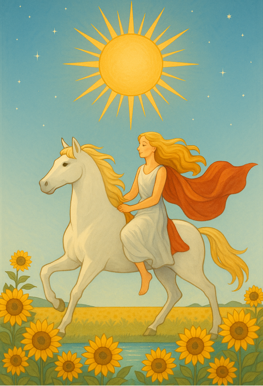 The Sun tarot card
